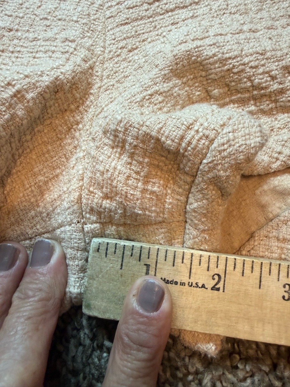 Sandro Shorts Womens 38. USA 6 Small Beige Tan Pierrot High Waisted Textured - Picture 13 of 15